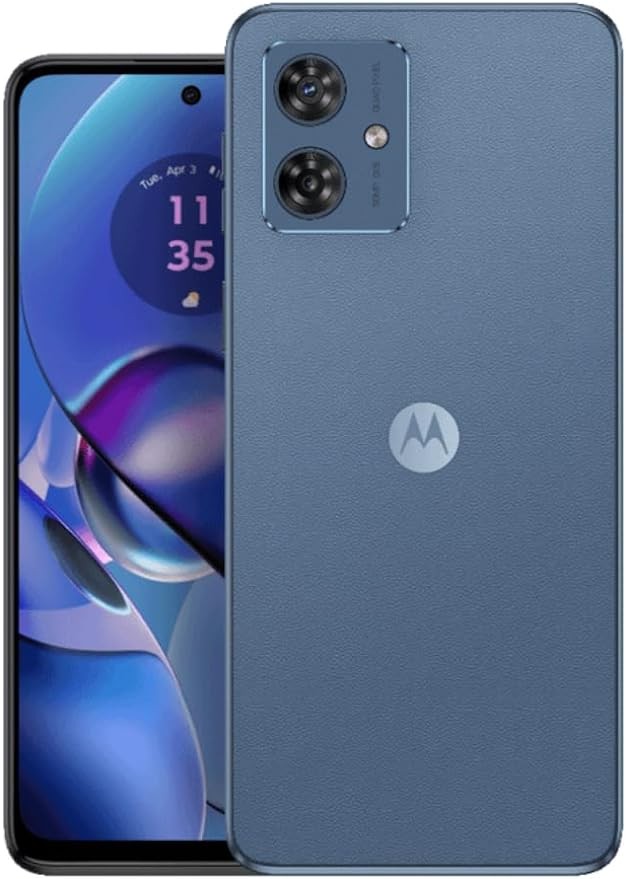 Motorola Moto G54 5G Dual SIM | 8+128GB ROM | GSM Unlocked Smartphone | 6.5" 120Hz IPS LCD Display | Android 13 | 50MP Camera | Li-Po 6000 mAh Battery | International Model - (Blue)