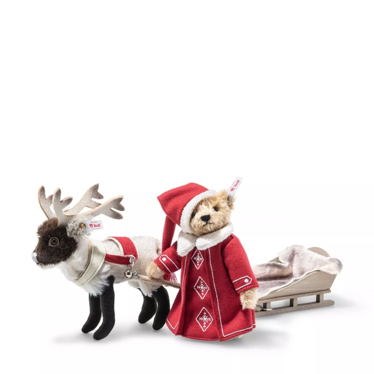 "STEIFF "CHRISTMAS SLEIGH SET WITH REINDEER” EAN 005930 2024