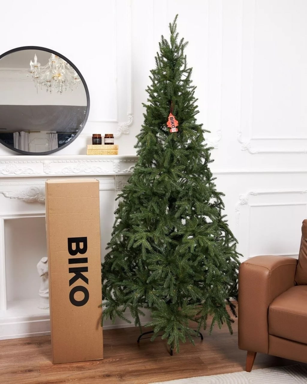 New Year royal Christmas tree molded collapsible, height 180 cm