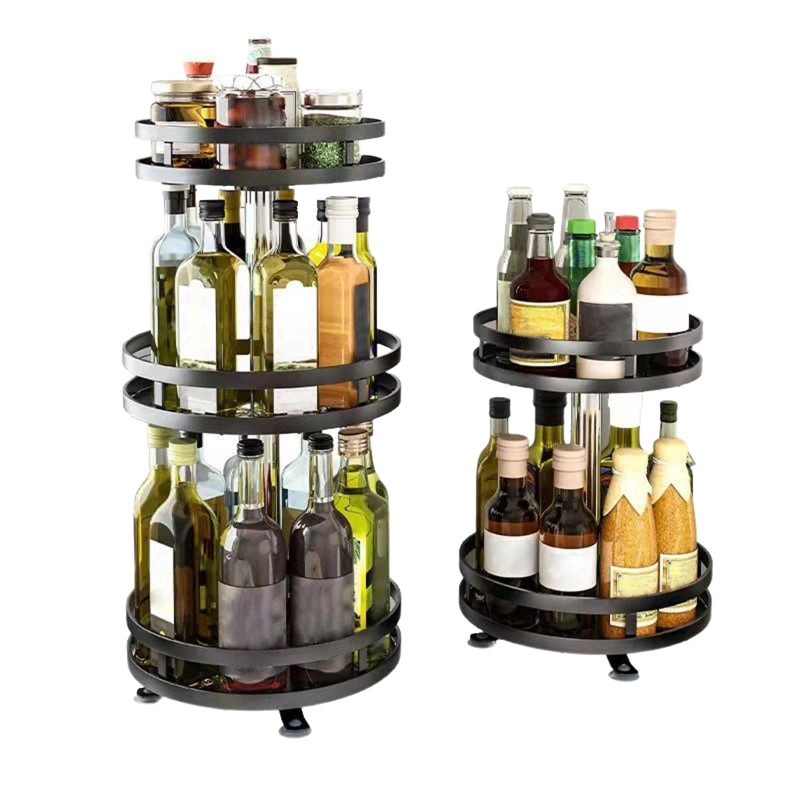 360° Rotating Storage Rack Perfume Organizer for Bathroom Kitchen Countertop