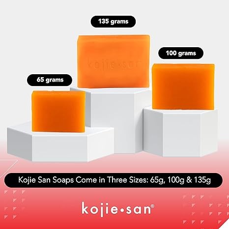 Click image to open expanded view Kojie San Skin Brightening Soap - Original Kojic Acid Soap that Reduces Dark Spots, Hyperpigmentation, & Scars with Coconut & Tea Tree Oil - 65g x 5 Bars