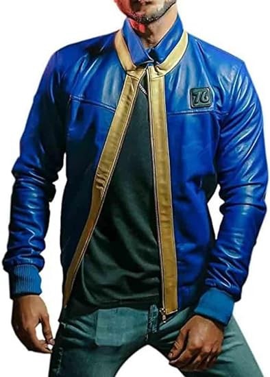 Fall Vault Out Residents 76 Cosplay Gaming Leather Motorcycle Jackets For Men
