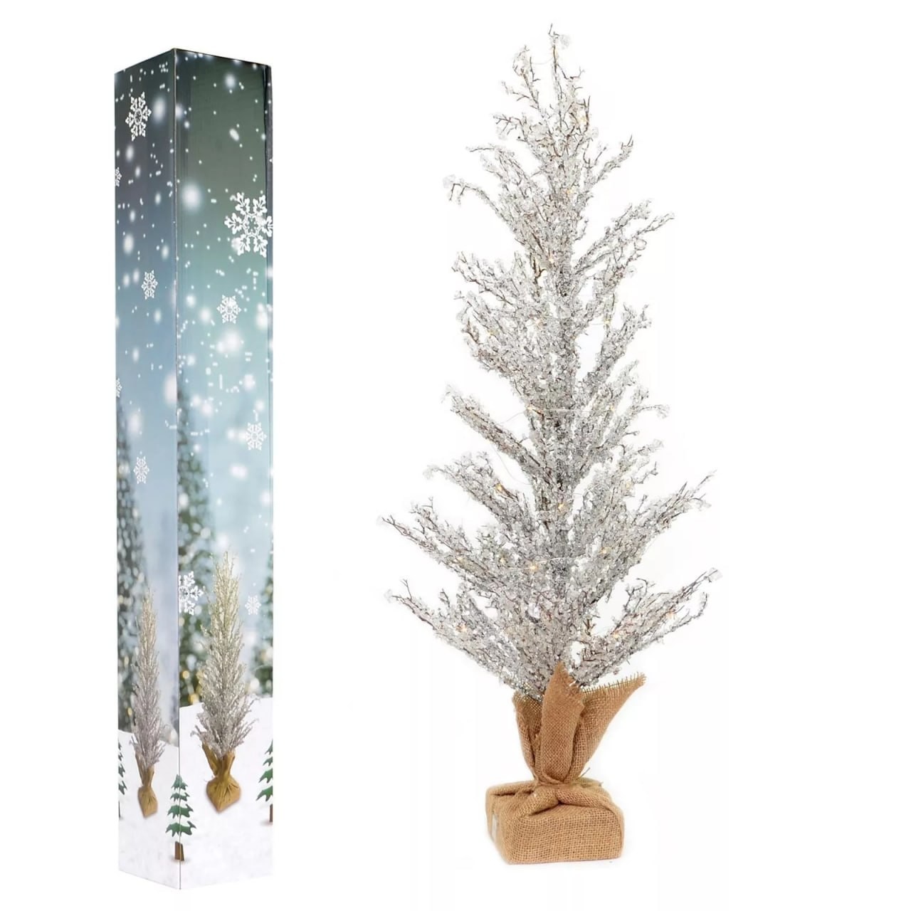 61CM Pre-Lit LED Christmas Tree Battery USB Operated Xmas home Table Decor