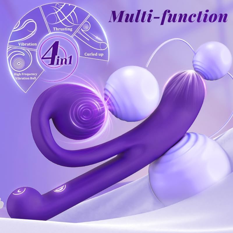 SAMCHEON Adult Toys Wand Vibrator, Snail Shape Womens Sex Toys with 10 Vibrating Modes G Spot Vibrator, Female Vibrators Sexy Toys Sex Machine for Nipple Vaginal Clitoral Stimulator Vibrater